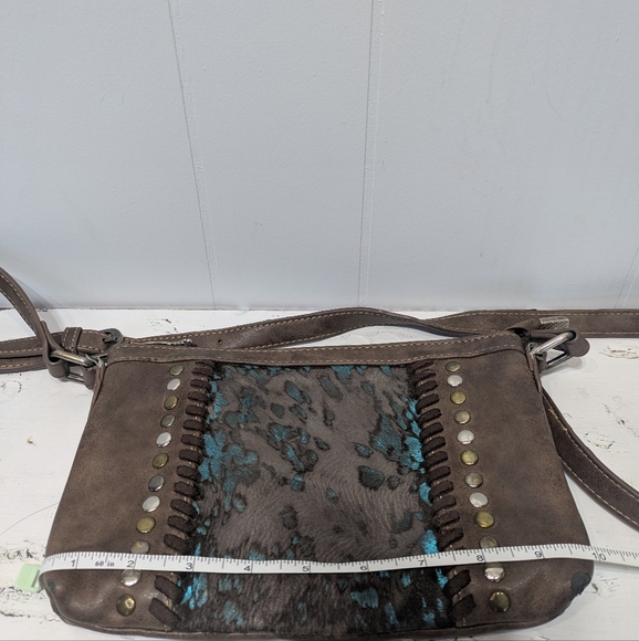 Trinity Ranch Montana West Hair On Cowhide Leather Crossbody Bag‎ Western Fur - Picture 13 of 14